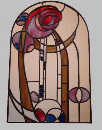 The completed  Rennie Mackintosh Mirror